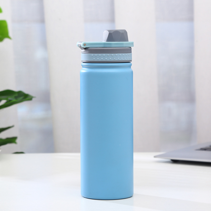 Fábrica directa lote de acero inoxidable deportes hervidor moda calidad espacio olla creativa moda termo taza suministro