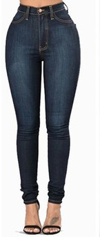Europeo y americano Amazon deseo moda Slim stretch Denim pantalones flacos para las mujeres