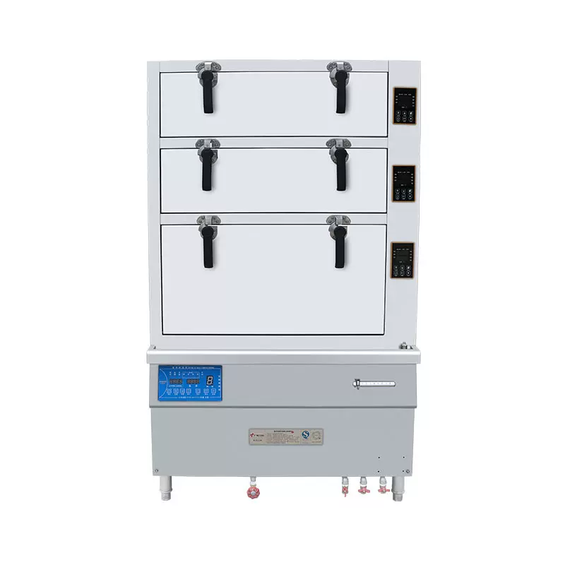 灶博士电磁三门海鲜蒸柜 变频智能蒸菜炖汤蒸箱 酒店商用厨房设备