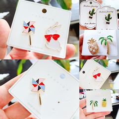 明星同款風車兔子胸針西裝領扣服飾配飾網店源頭廠家