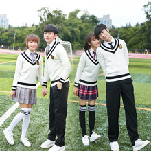 春秋季新款中学生校服 英伦学院风学生班服代发