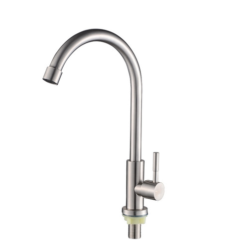 Lord Bathroom 304 Stainless Steel Kitchen Single Cold Water Faucet Single Cold Water Sink Wash Basin Faucet Wholesale
