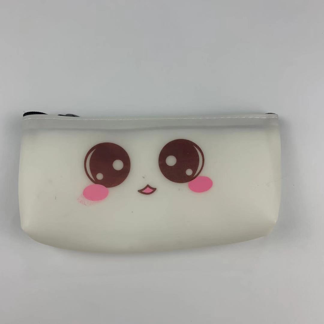 透明PVC水果笔袋 创意按扣铅笔盒透明收纳文具袋学生用品