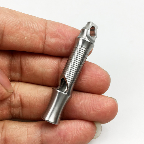 Stainless steel whistle outdoor camping survival supplies pet training whistle high frequency non-nuclear blast whistle wholesale