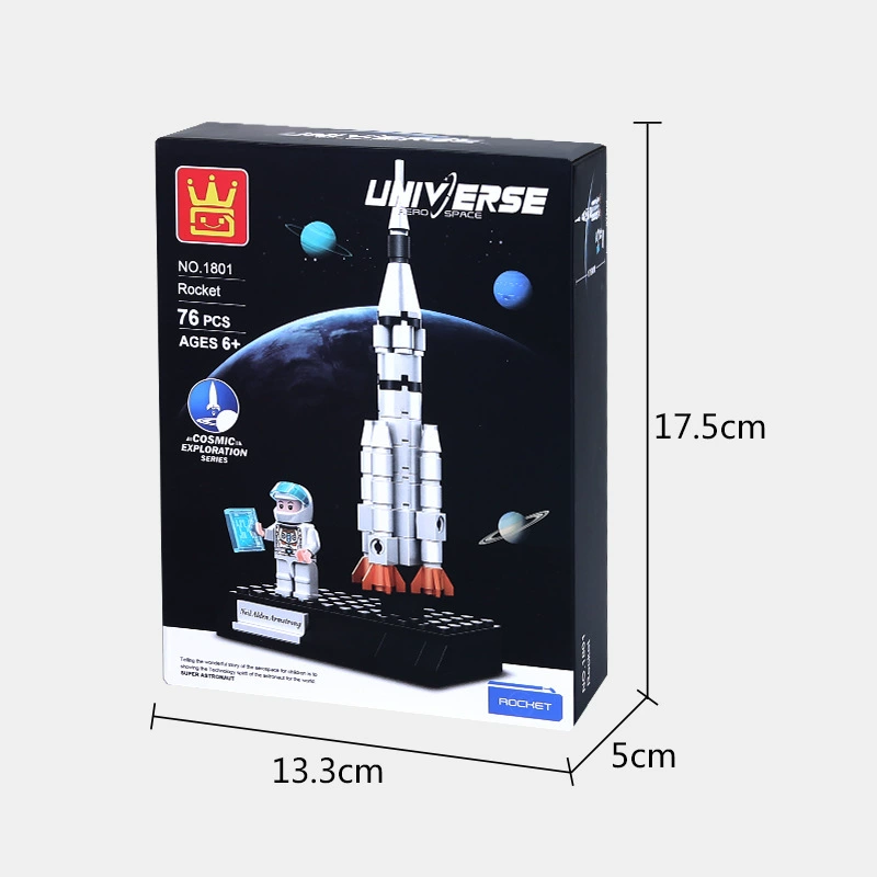 万格 Toy, aerospace spaceship, ship model, constructor, small particles, 6-12 years