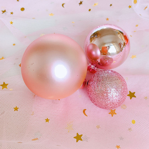 Symphony transparent ball cake decoration mirror ball ornaments baking dessert table decoration birthday party ins wishing ball