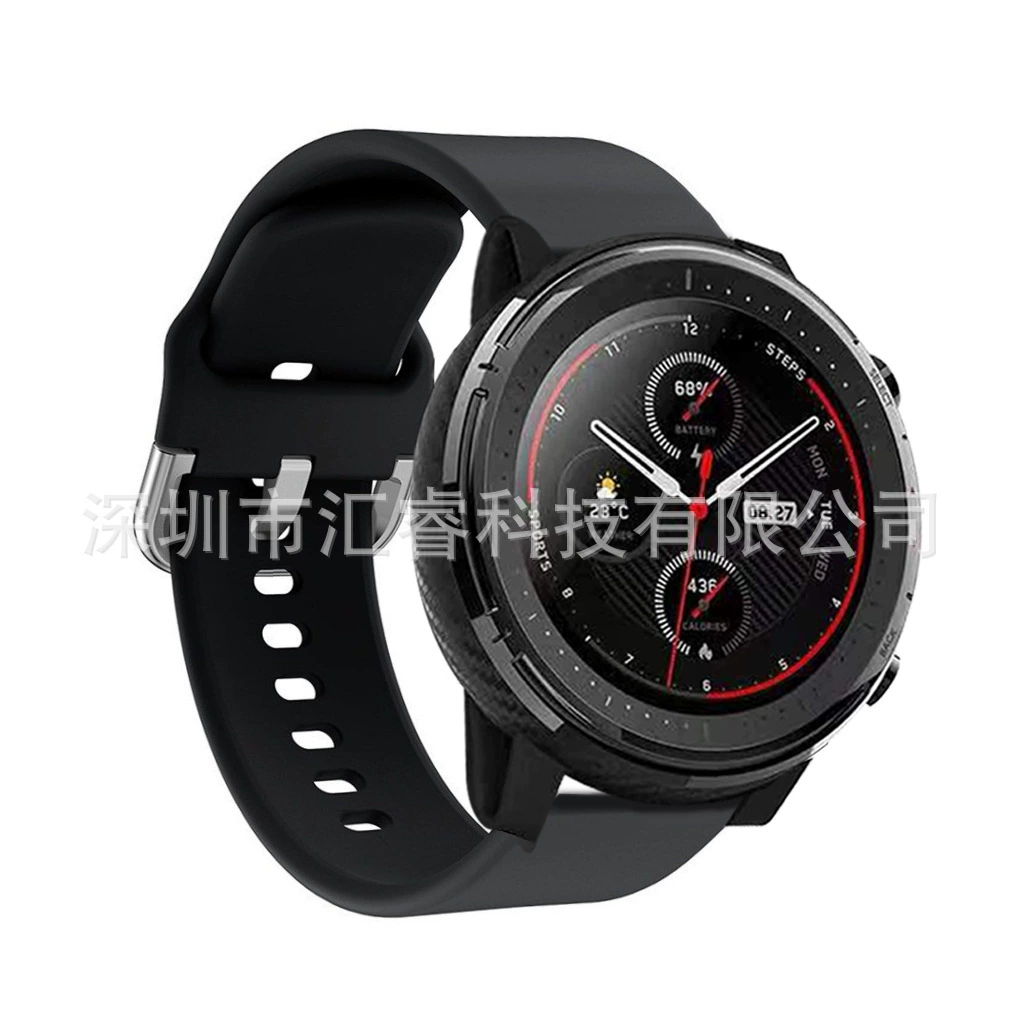 Подходит для Huami Smart Sports Watch 3 (A1602)/Huawei GT 2 (46 мм) ремешок в однотонном ярком стиле