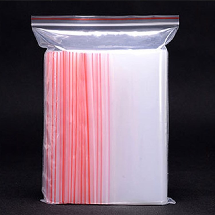 pe自封袋防尘透明密封服装塑料包装袋封条封口骨密实袋子跨境专供