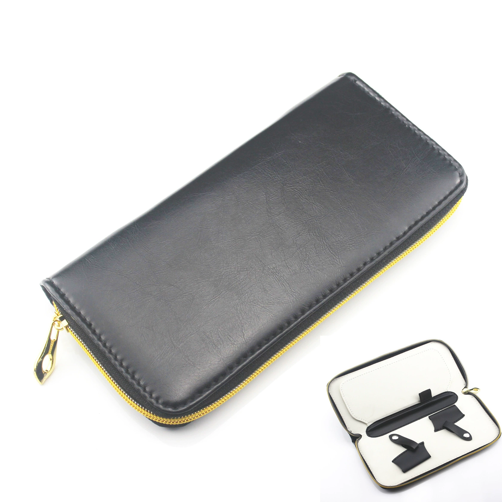 Сумка для парикмахерских ножниц, сумка для хранения ножниц, набор из 2 штук, сумка из натуральной кожи, высокое качество.