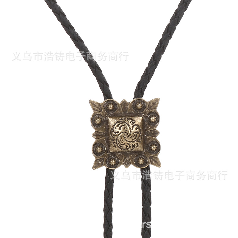 Cuadrado Tang hierba patrón bronce