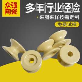 厂家加弹机黄钛瓷轮 导丝器 纺织机械配件 纺织陶瓷件配件定 做