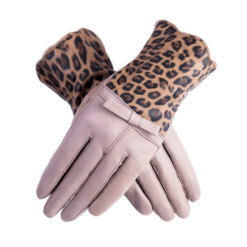Gloves, windproof keep warm fleece winter set, genuine leather