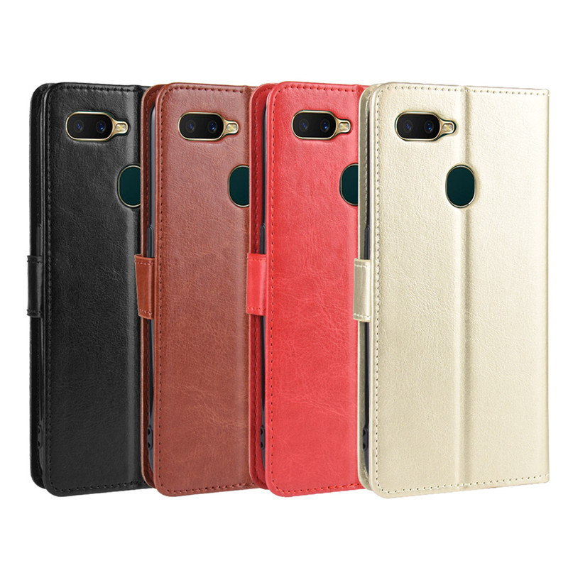 Applicable to Realme C11 mobile phone case OPPO C15 flip mobile phone leather case card money protective case Crazy Horse pattern A5 Applicable to Realme C11 mobile phone case OPPO C15 flip mobile phone leather case card money protective case Crazy Horse pattern A5