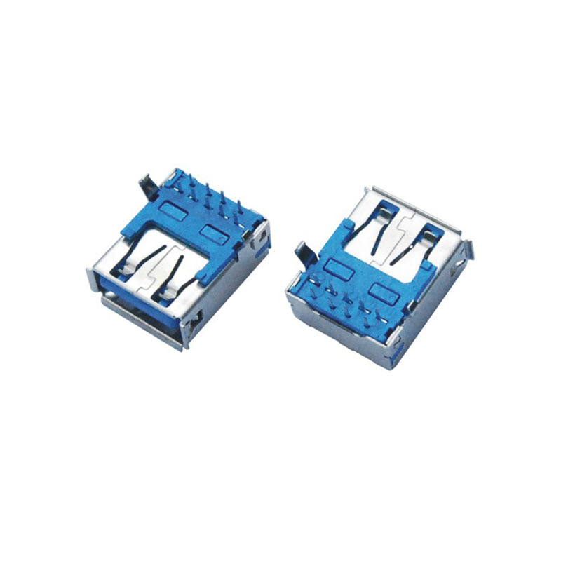 USB3.0  A母90度铜壳 铁壳