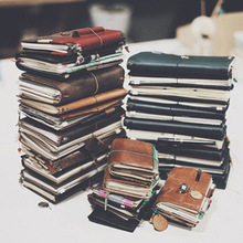 瑕疵本捡漏 牛皮笔记本旅行手帐本手工日记本复古记事本子创意tn