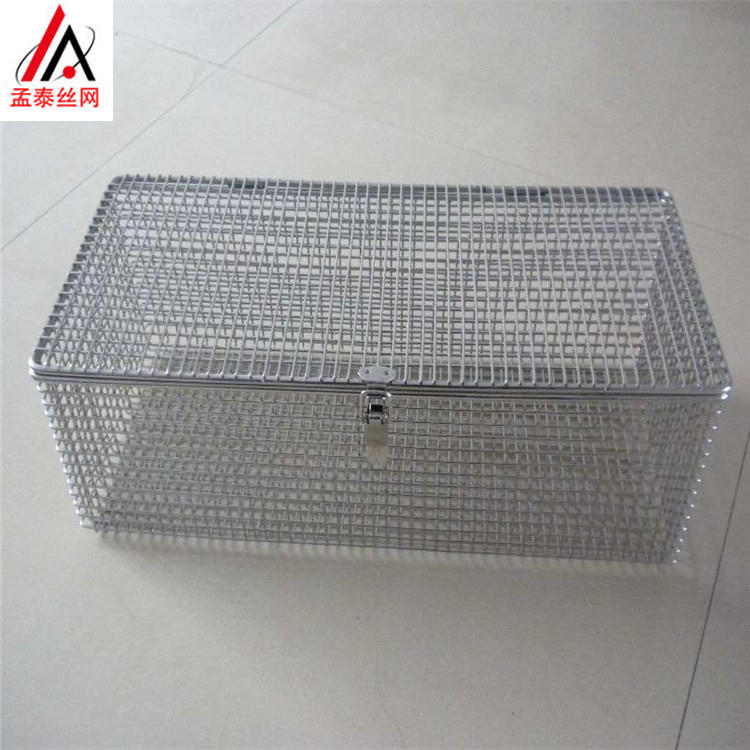 厂家直供不锈钢304电子元件清洗钢丝网筐器械篮过滤网钢网耐高温