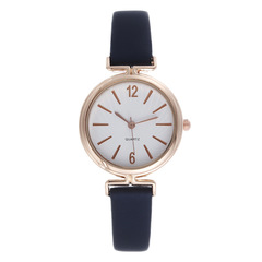 韓版休閒時尚女士皮帶手錶小錶盤簡約百搭數字刻度女學生石英手錶