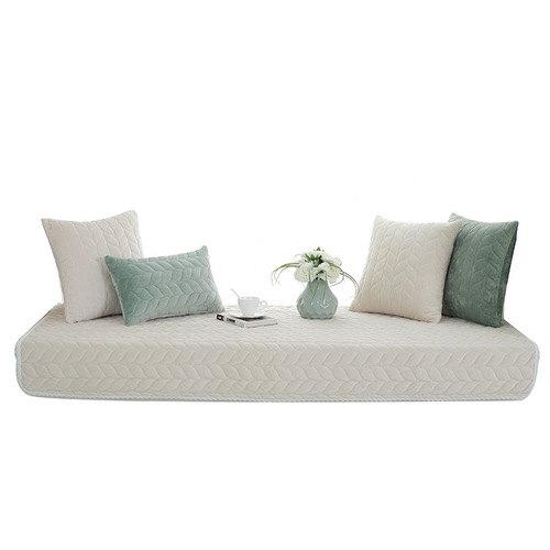 Modern simple crystal velvet plush window sill bay window mat non-slip bedroom tatami mat balcony mat factory direct sale