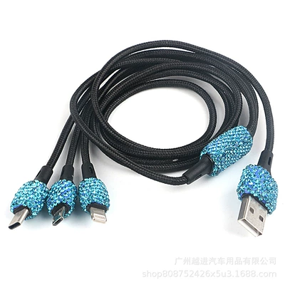 Diamond-Encrusted Car Hammer Dual USB – Mobil şarj cihazları