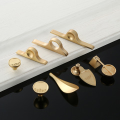 廠家新中式抽屜拉手美式簡約銅拉絲單孔拉手仿古櫥櫃衣櫃拉手