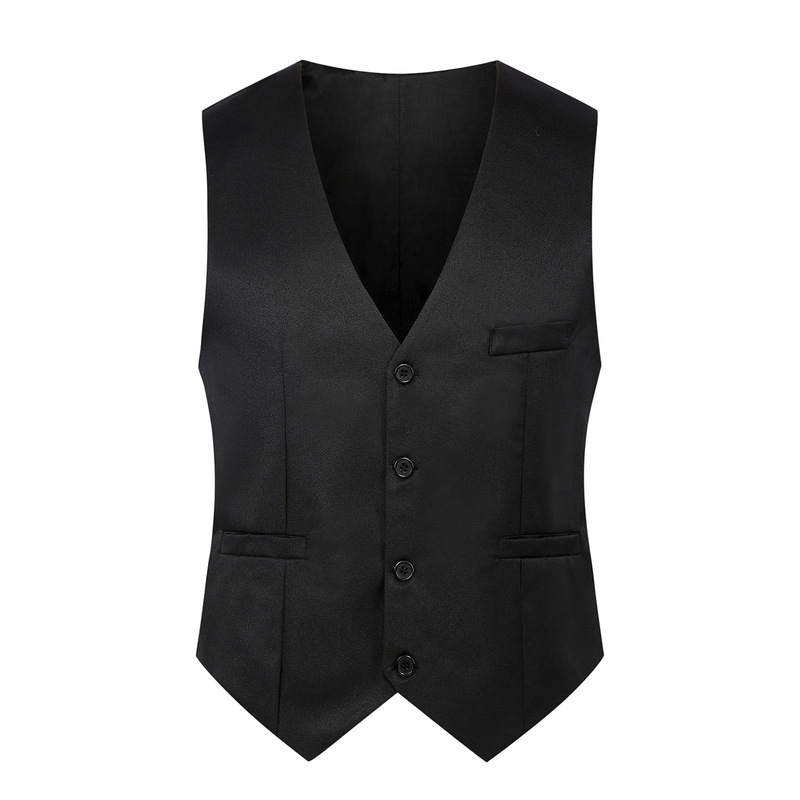 Spring and Autumn New British Fashion Men's Suit Vest Slim-fit Waistcoat Men's Vest Korean Suit Vest Fashionable Handsome