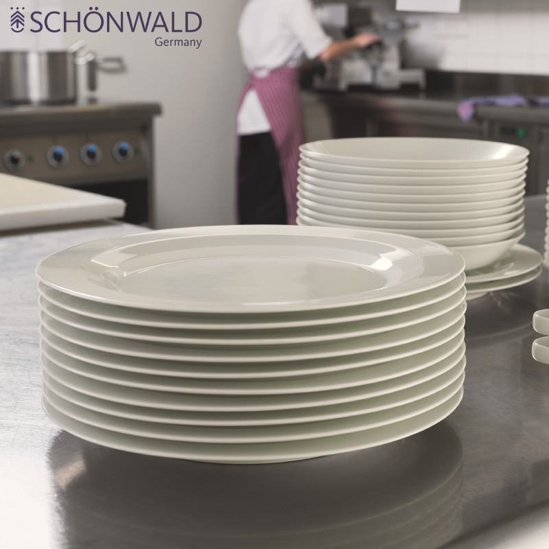 Germany Imported/Allure/Kitchen Restaurant High Star Hotel White Ceramic Tableware Western Plate Soup Bowl Germany Imported/Allure/Kitchen Restaurant High Star Hotel White Ceramic Tableware Western Plate Soup Bowl