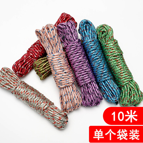 Bold multifunctional nylon non-slip and windproof clothesline 10 meters outdoor quilt clothesline T