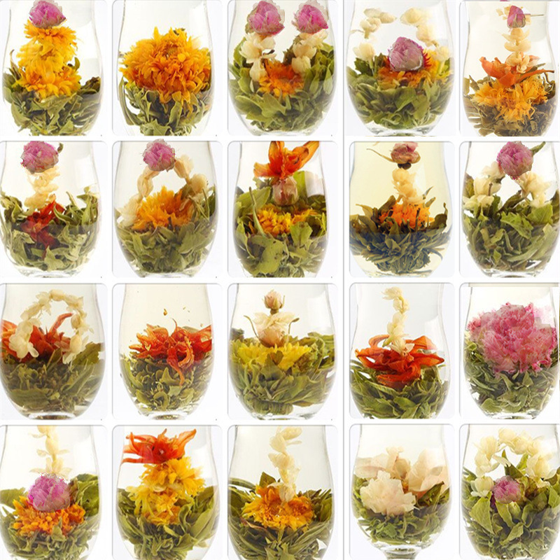 Online celebrity water blooming tea craft flower tea ball mixed handmade craft Tea Jasmine tea ball green tea wholesale Online celebrity water blooming tea craft flower tea ball mixed handmade craft Tea Jasmine tea ball green tea wholesale