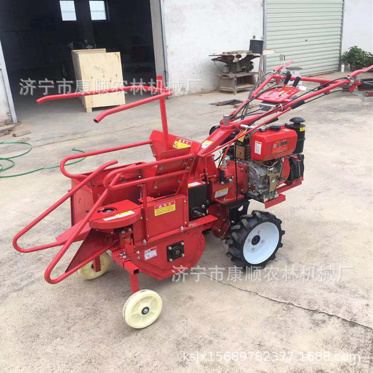 小型玉米收获机 柴油风冷苞米秸秆粉碎收获机 家用小型玉米收货机