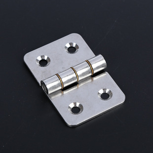 40x60x2mm Stainless Steel Hole Thickeneded Flat Opening and Closing Page Cabinet Door Hinge Electric Cabinet Wooden Door Window Rounded Corner Folding
