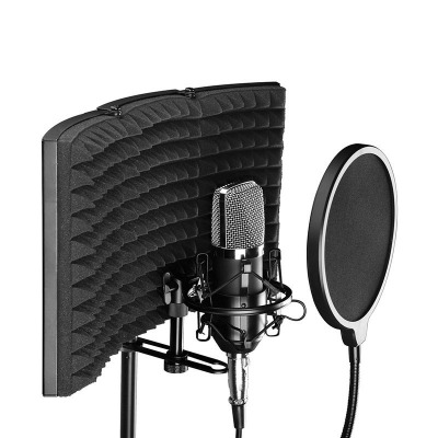 Microphone Recording studio Enclosures microphone Windbreak Net cover Sound-absorbing Noise abatement Noise Reduction Three