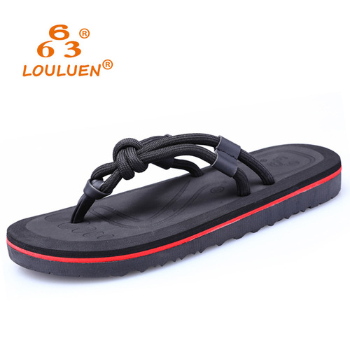 Summer flip-flops for men and women, non-slip men's Vietnamese flip-flops clip-on beach sandals slippers foreign trade