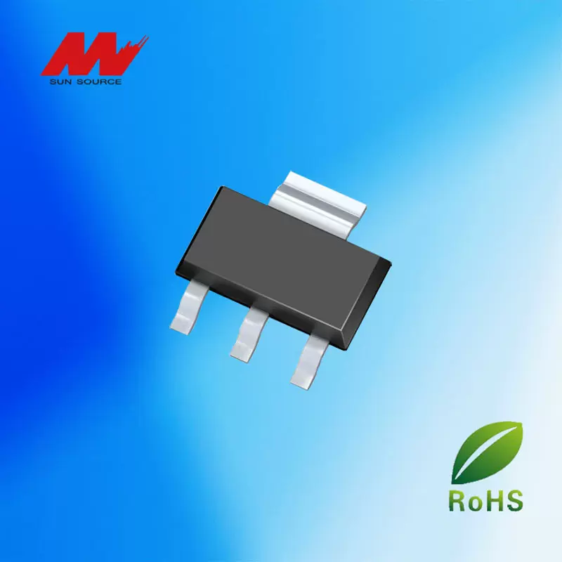 晟鑫源原厂直营三端稳压器AMS1117-3.3V SOT-223 电源稳压芯片