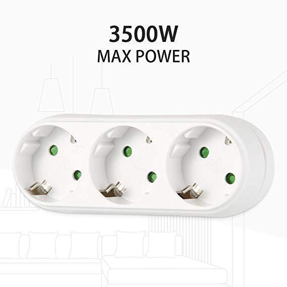 Bukm adapter plug 3 socket multi-pin socket with safety CE certification socket German standard German European standard European style