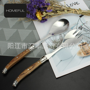 ��ľ�L�ֱ�ɳ����� ɳ�������� �۷�ɳ�ɸ���Salad Spoon