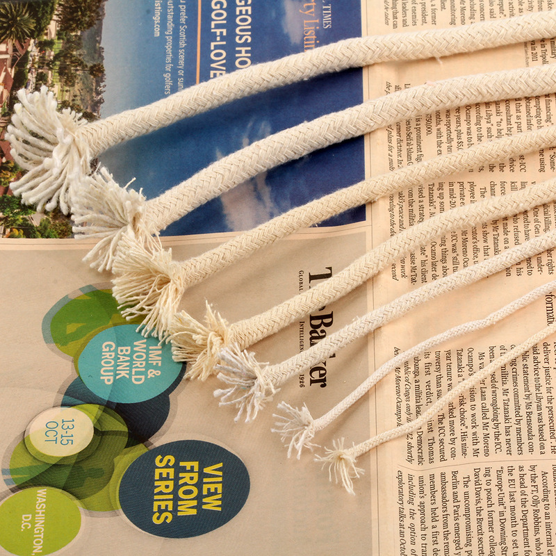 1.5Mm-2-10Mm Core-Wrapped Cotton Rope, Core-Wrapped Rolling Rope, Drawstring, Braided White Core Cotton Thread Rope, Hanging Rope