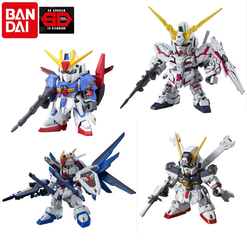 Bandai Gundam Q версия модель SDEX воздушный бой набег свободный единорог Flying wing zero red -end BB воин