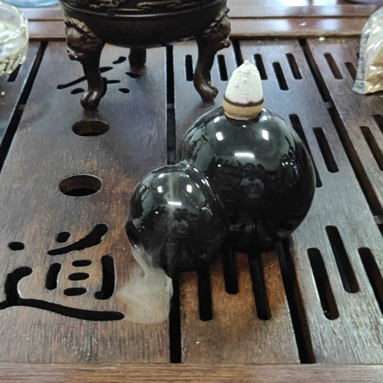 Производители кросс-border поставок мини- inverted incense burner керамическая маленькая фигурка чайная церемония благовония дорога маленький тыквенный настой благовония печь