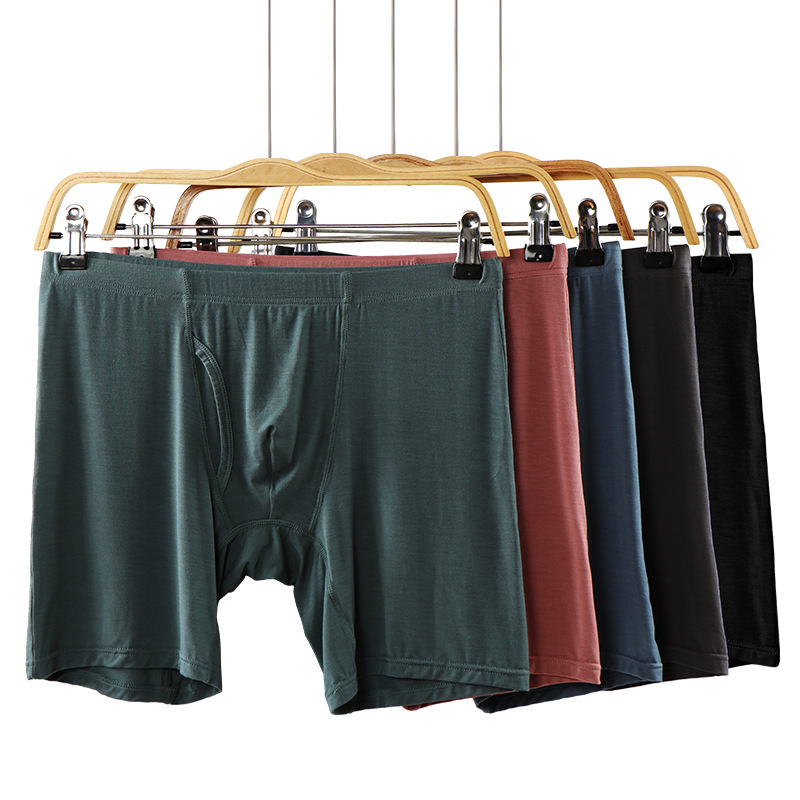 Men's Underwear Men's Boxer Large Size Fat Man Plus Size Loose Fat Man Sports Anti-Grinding Leg Sports Four-Corner Underwear