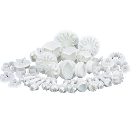 Baking Tool Set 10 Styles 33 Piece Fondant Cake Mold Plastic Spring Embossed Printed Mold Biscuit Mold