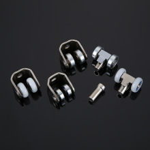 PVC折叠门吊轨滑轮折叠门竹帘吊轮门房轮子百叶门吊轨静音轴承轮