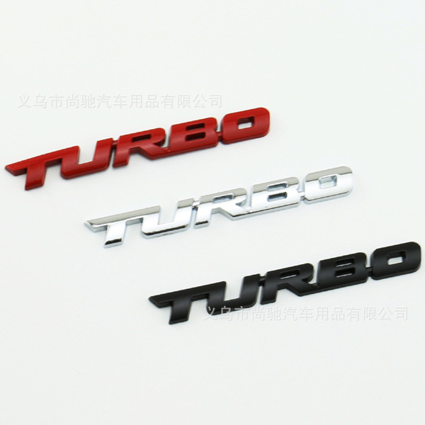 Automobile alloy modified turbocharged Turbo metal car sticker…