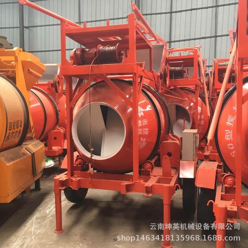 云南JZC350爬山虎搅拌机 21米爬梯搅拌机 全自动液压提升搅拌机