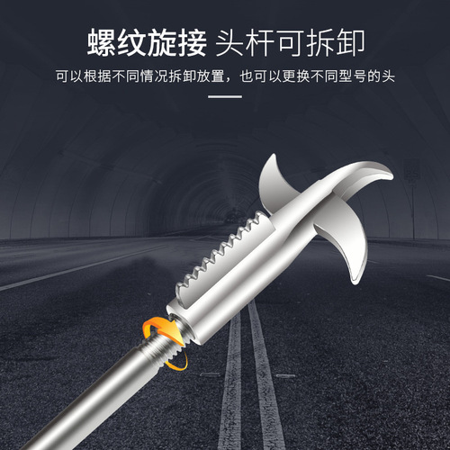 Car tire cleaning hook, tire stone removal, multi-functional explosion-proof tool, stainless steel gap hook, direct sale