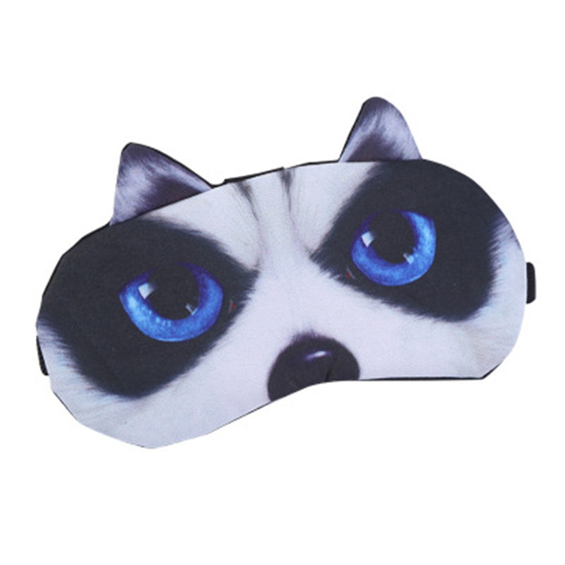 Nueva máscara de ojo de expresión facial de dibujos animados lindo verano caliente y frío bolsa de hielo de doble uso sombreado ayuda a dormir almuerzo frío y caliente comprimir máscara de ojo