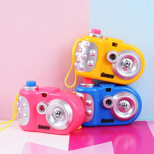 Children's Cartoon Projection Camera Primary School Student Simulation Camera Toy Baby Educational Projection Toy Street Stall Hot Sale