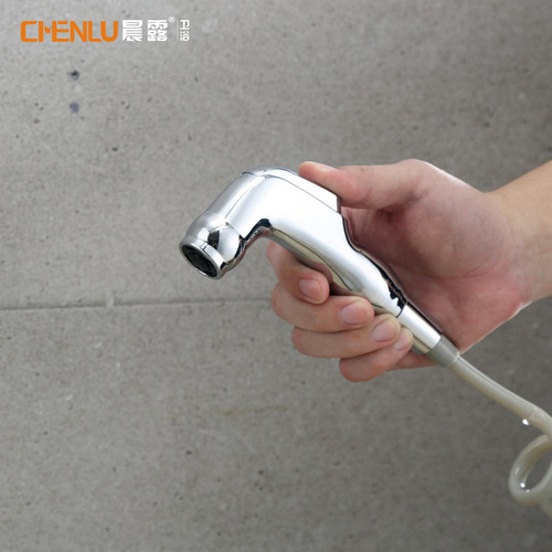 Cross-border Amazon electroplated ABS bidet wash set handheld small spray gun toilet flusher toddler fart cleaner