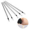 Belly button piercing, nose piercing, lip piercing, tools set, disinfection bag with holes, wish, 10 pieces