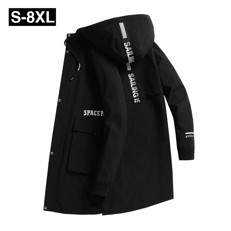 2019 новая куртка мужское увеличение жира весной и осенью повседневная мужская жирная толстая одежда свободная толстая ветровка