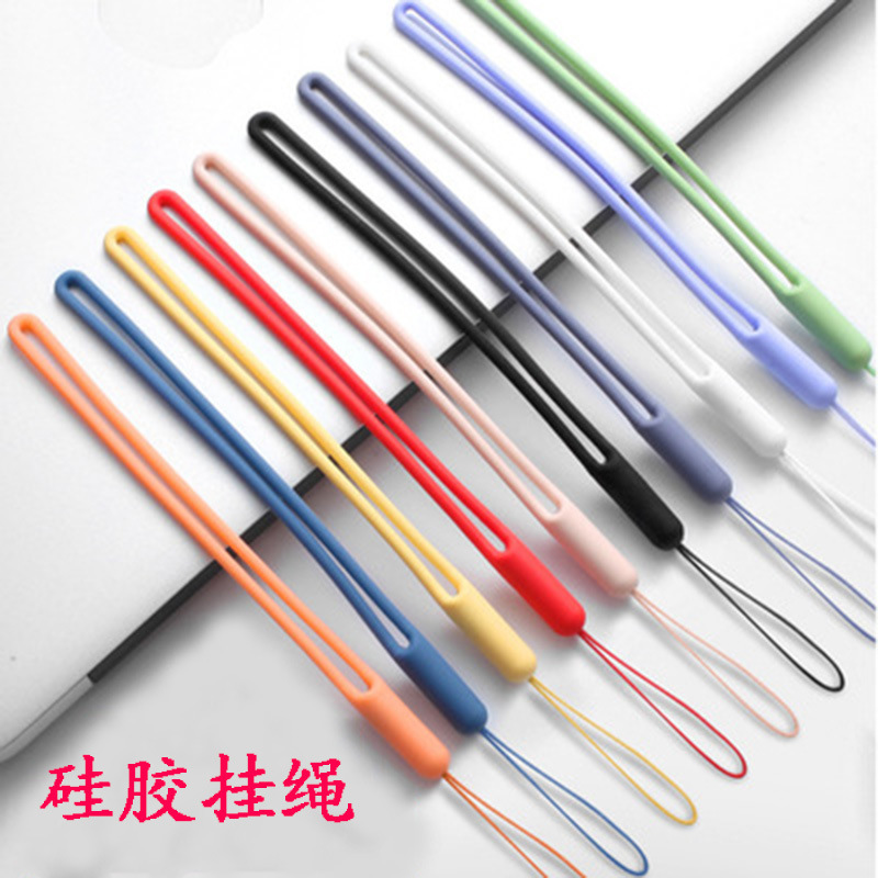 Short Phone Lanyard Case with Wrist Strap, Liquid Silicone Feel, Anti-Slip Anti-Loss Phone Case Strap